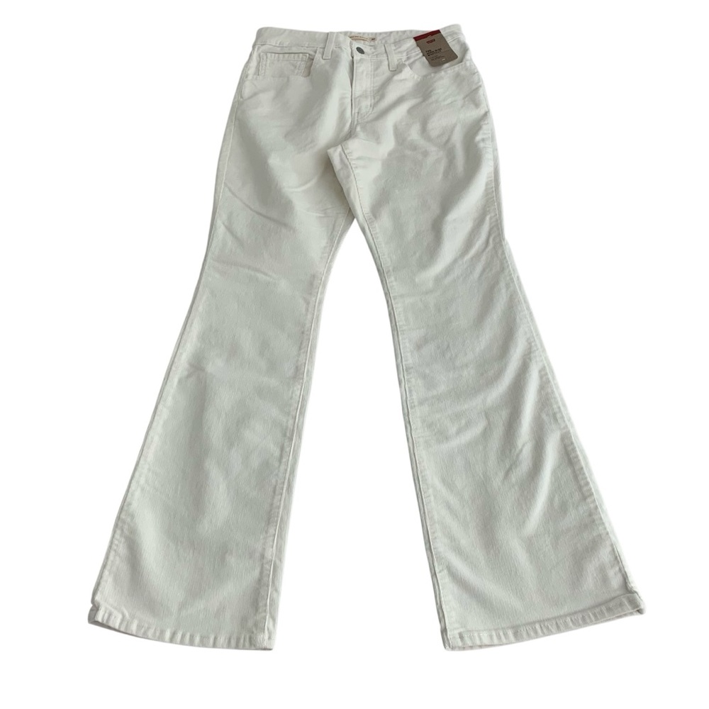Levi's White Flared Jeans